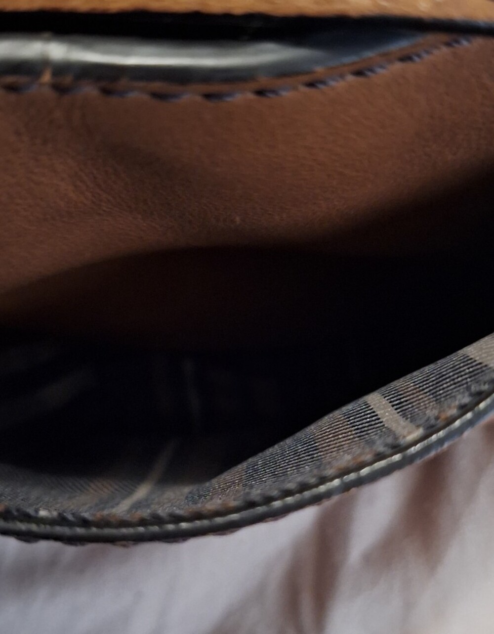 Banana Republic Brown Leather Shoulder Bag with Brass Buckle - Picture 9 of 12
